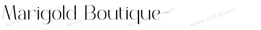 Marigold Boutique字体转换